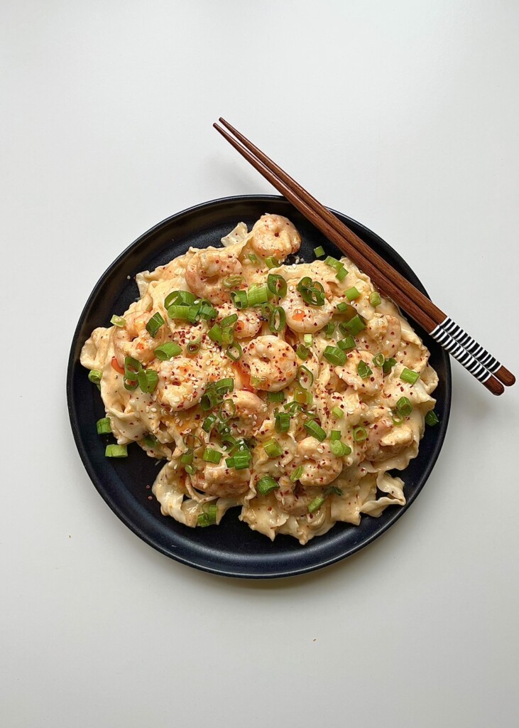 1-Minute Bang Bang Shrimp Noodles