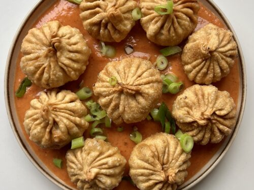 Fried Momos [The BEST Vegan Dumplings] | Myriad Recipes