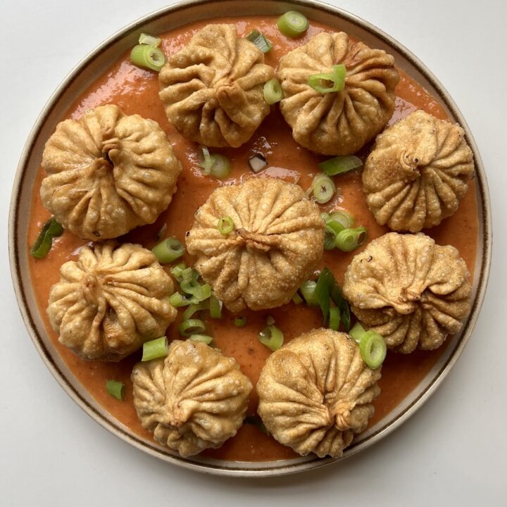 Fried Momos [The BEST Vegan Dumplings] | Myriad Recipes