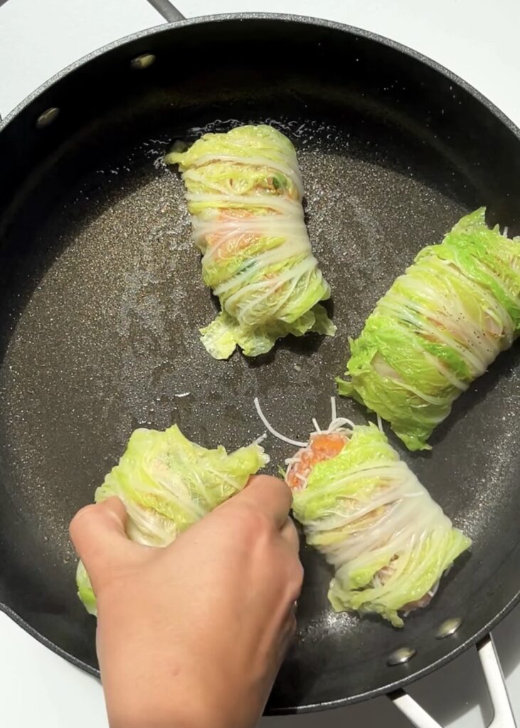 Pan-Fried Cabbage Rolls