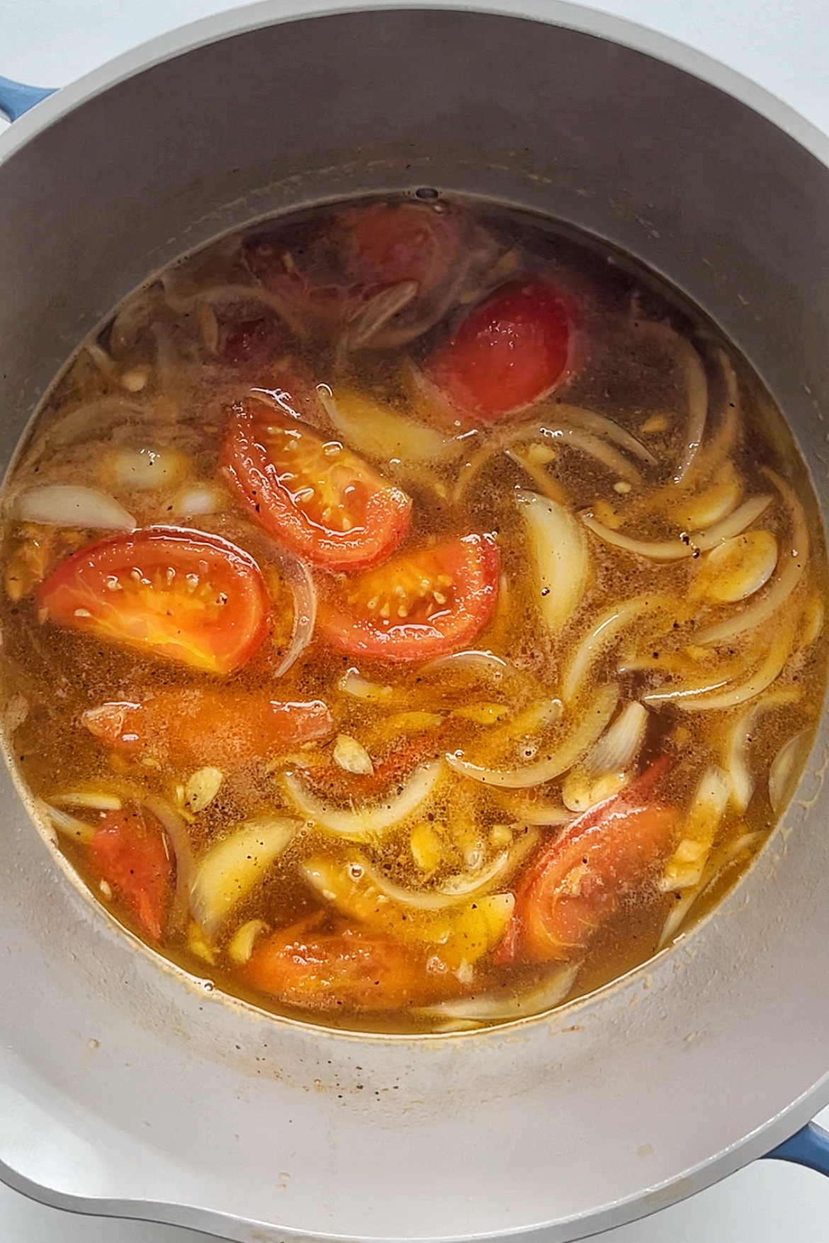Pot of soup.