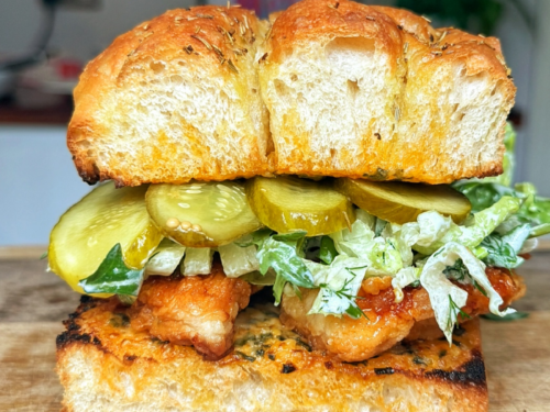 Lazy Hot Honey Chicken Sandwich | Myriad Recipes